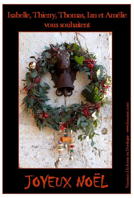 vacances ferme dordogne noel