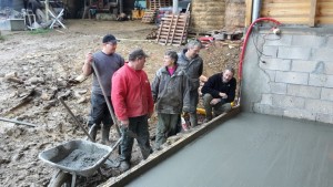 Réunion d'après chantier.